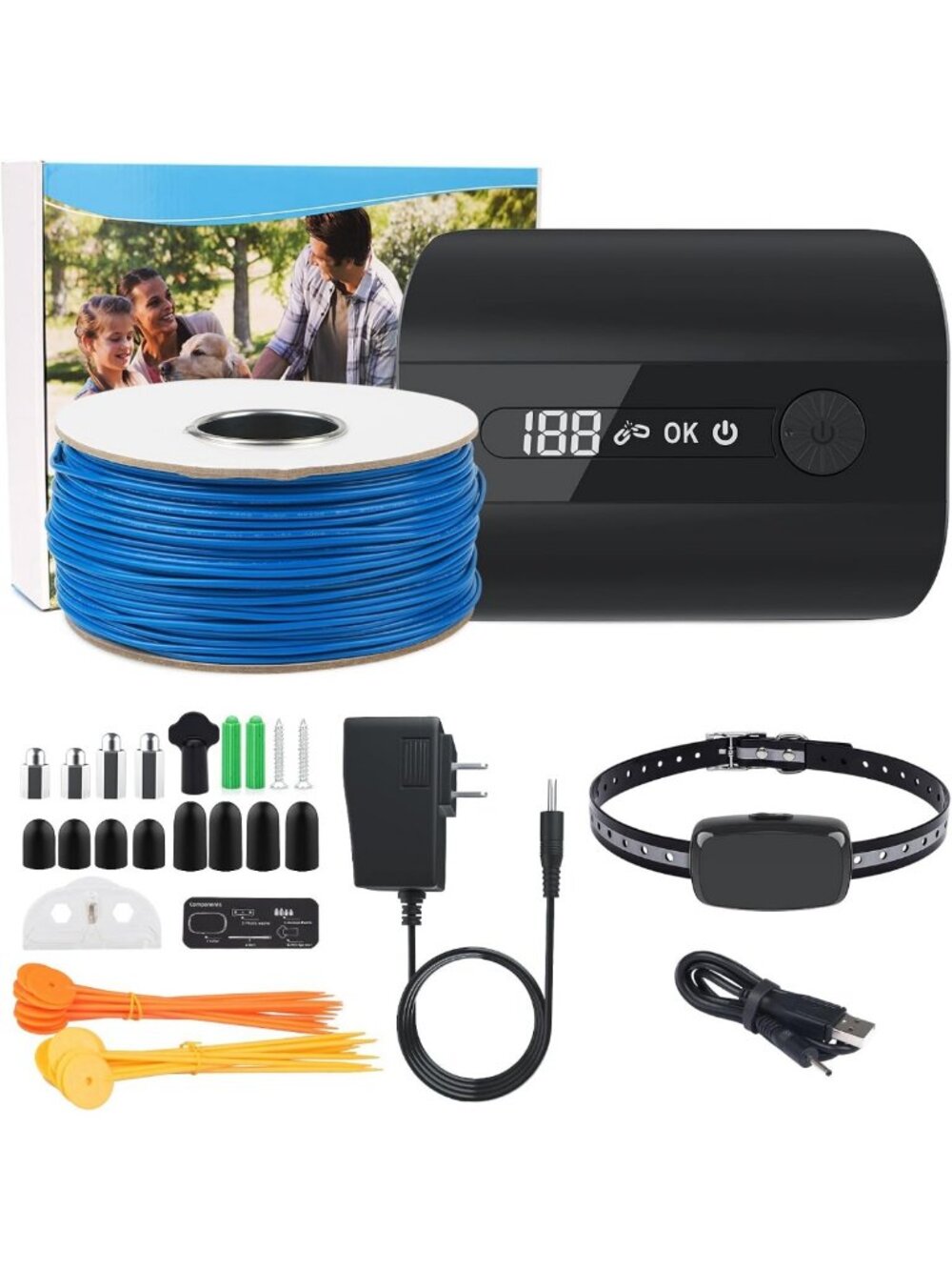 Underground Electric Dog Fence System for 1 Dog - Safe, Reliable Pet Containment